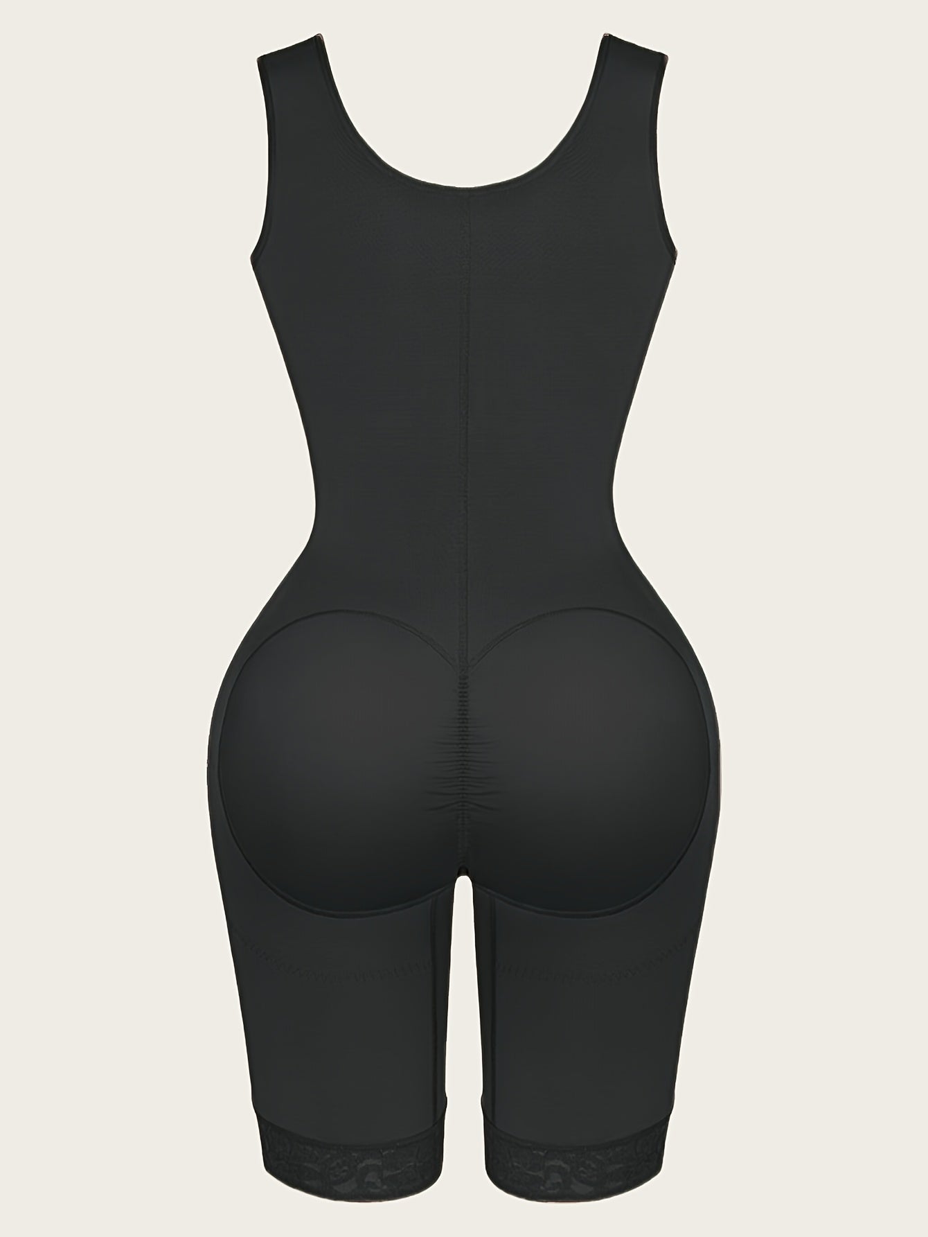 Fajas Colombianas Full Body Shapewear Bodysuit - High Support Tummy Control & Butt Lift Posture Corrector, Compression Garment with Front Zipper & Lace Trim, Post-Surgery Recovery & Casual Attire, Hand Wash Only, Tummy Contro